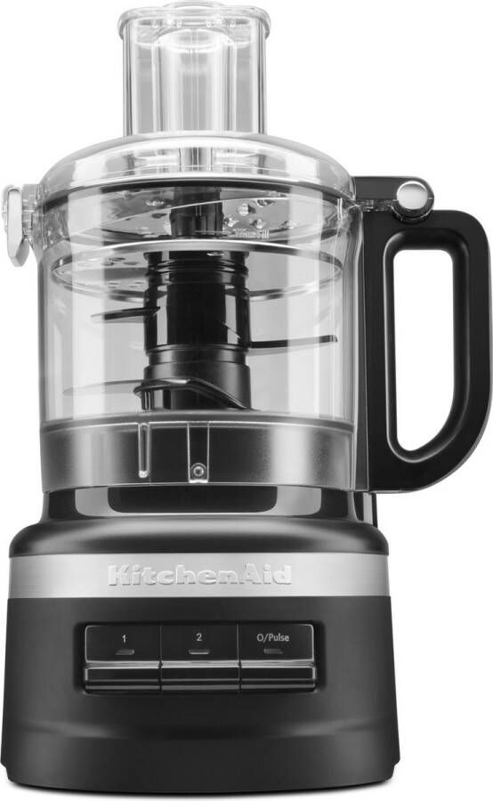 KitchenAid Foodprocessor Multifunctionele Keukenmachine voor verschillende soorten ingrediënten Compacte keukenapparatuur voor hakken snijden raspen kneden 1 7 L Zwart