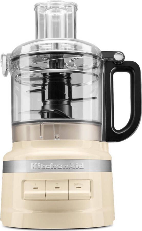 KitchenAid Foodprocessor Multifunctionele Keukenmachine voor verschillende soorten ingrediënten Compacte keukenapparatuur voor hakken snijden raspen kneden 1 7 L Amandel wit