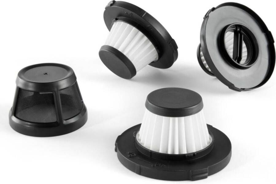 KitchenAid Go Set van 3 vervangende filters voor de keukenstofzuiger Voor keukenstofzuiger Herbruikbare papieren filters Zwart