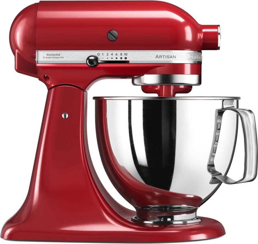 Kitchenaid Artisan 5KSM125EER Keizerrood | Keukenrobots | Keuken&Koken Keukenapparaten | 5KSM125EER
