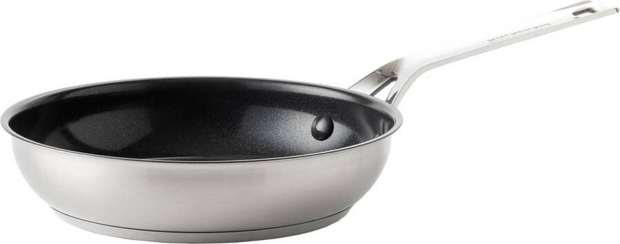 KitchenAid Stainless Steel koekenpan ø20cm RVS inductie anti-aanbak