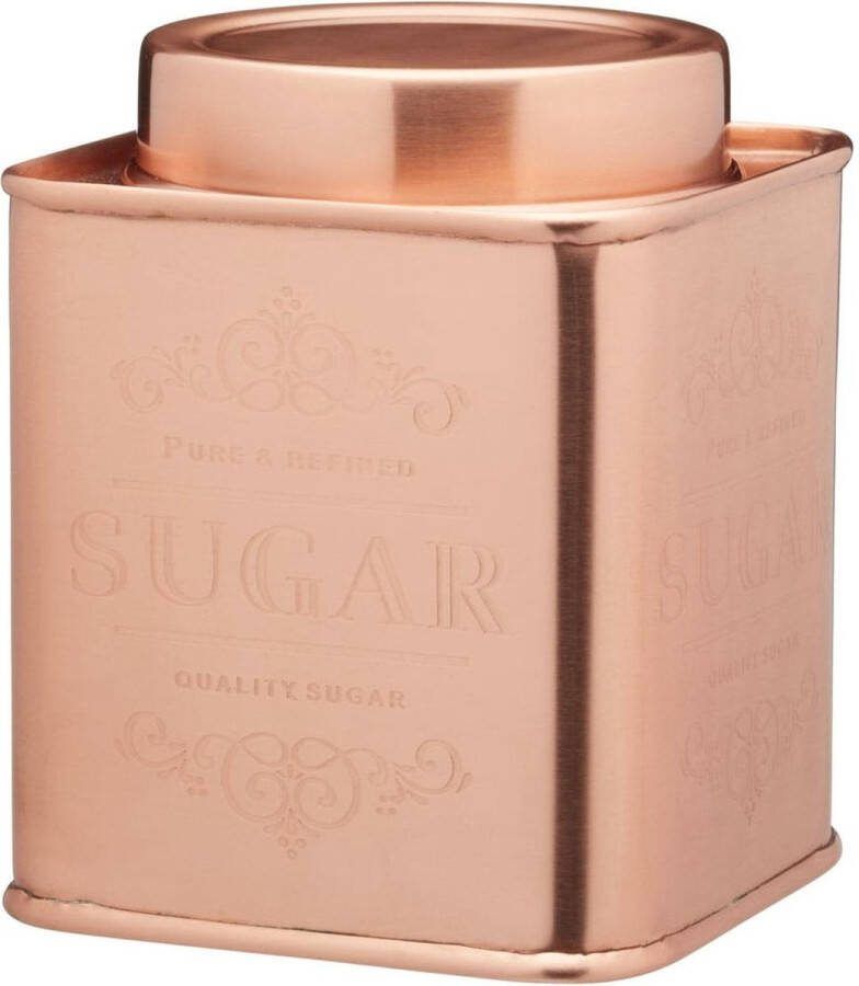 KitchenCraft Bewaarblik Suiker 9 X 9 X 12 Cm Staal Koper