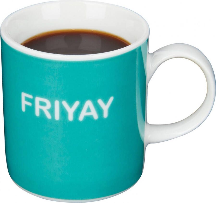 KitchenCraft Espressokop Friyay 80 Ml Porselein Blauw