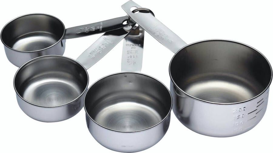 KitchenCraft Kitchen Craft Set van 4 Maatbekers