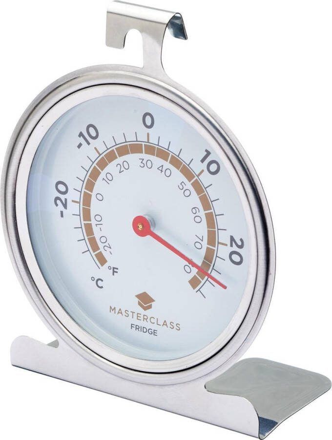KitchenCraft Koelkast- En Vriezerthermometer 10 Cm Rvs Zilver