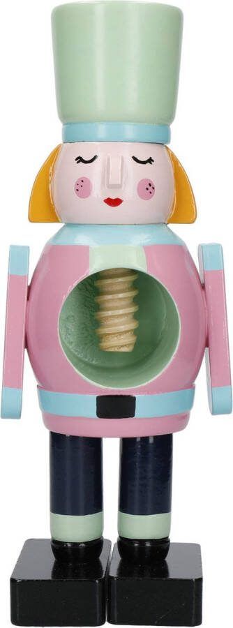 KitchenCraft Notenkraker Hout Soldaat Vrouw Handgeschilderd The Nutcracker Collection