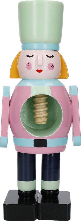 KitchenCraft Notenkraker Hout Soldaat Vrouw Handgeschilderd The Nutcracker Collection