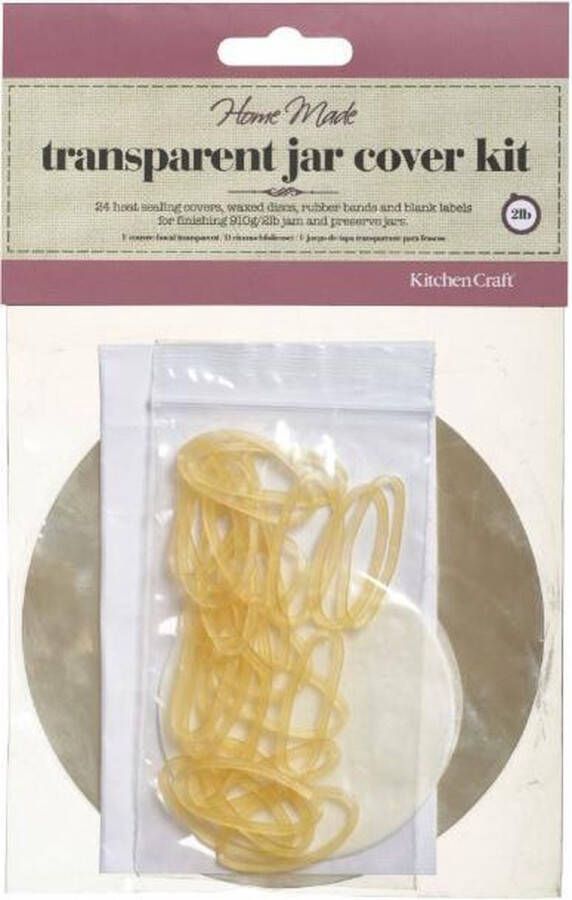 KitchenCraft Vershoudset Jam 900 Ml Wax Transparant 3-delig