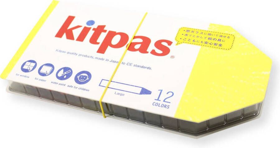 Kitpas Art Crayons Kitpas Uitwisbaar raam krijt Large 12 stuks