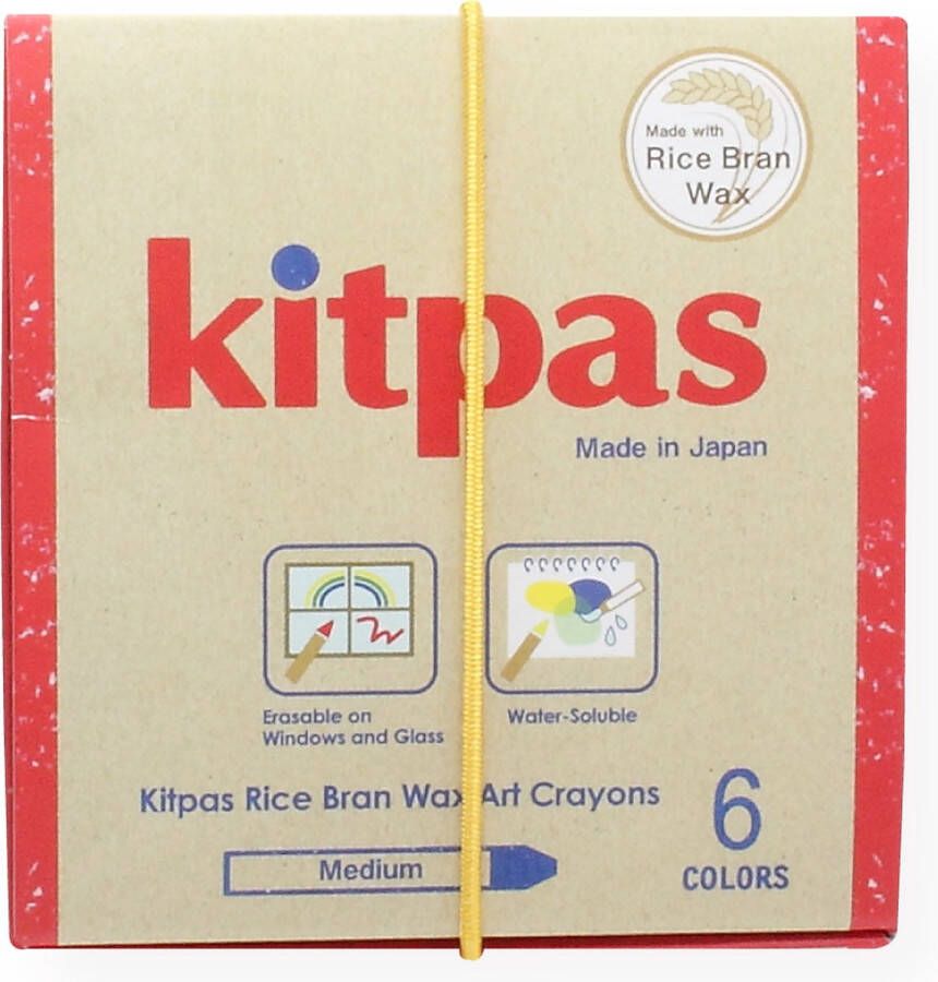 Kitpas Art Crayons Kitpas Uitwisbaar raam krijt Medium 6 stuks