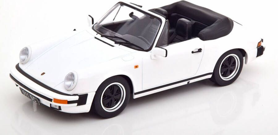 KK Models Het 1:18 Diecast model van de Porsche 911SC Cabriolet van 1983 in White. De fabrikant van het schaalmodel is .This model is alleen online beschikbaar