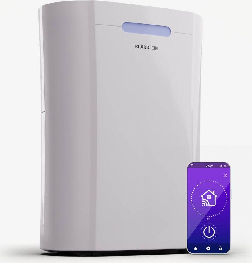 Klarstein AeroDry 10 Luchtontvochtiger 165 W 10 l d 25 m² DrySelect 37 dB Wit
