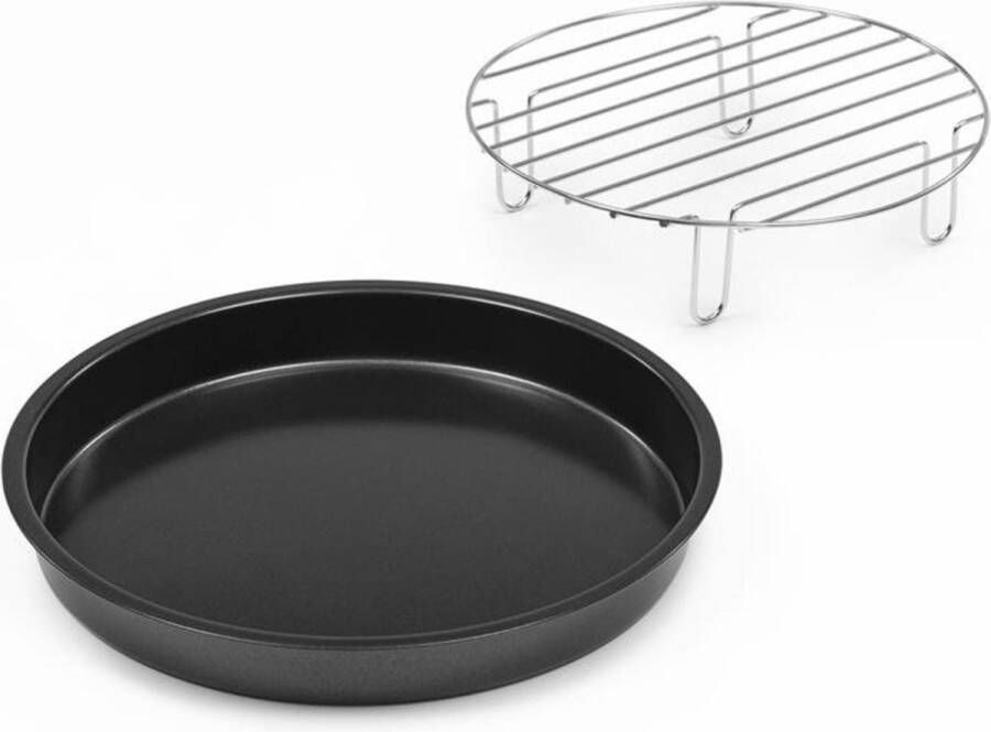 Klarstein AeroVital Cube Chef pizzabord hoge grillinzet accessoire rvs
