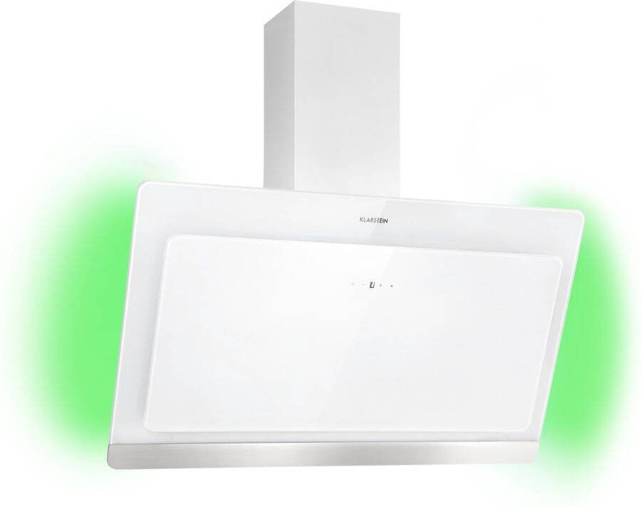 Klarstein Aurora Eco 90 Afzuigkap 550 M³ H 90 Cm Breed Hoofdvrij Sfeerlicht EEC A+ Wit
