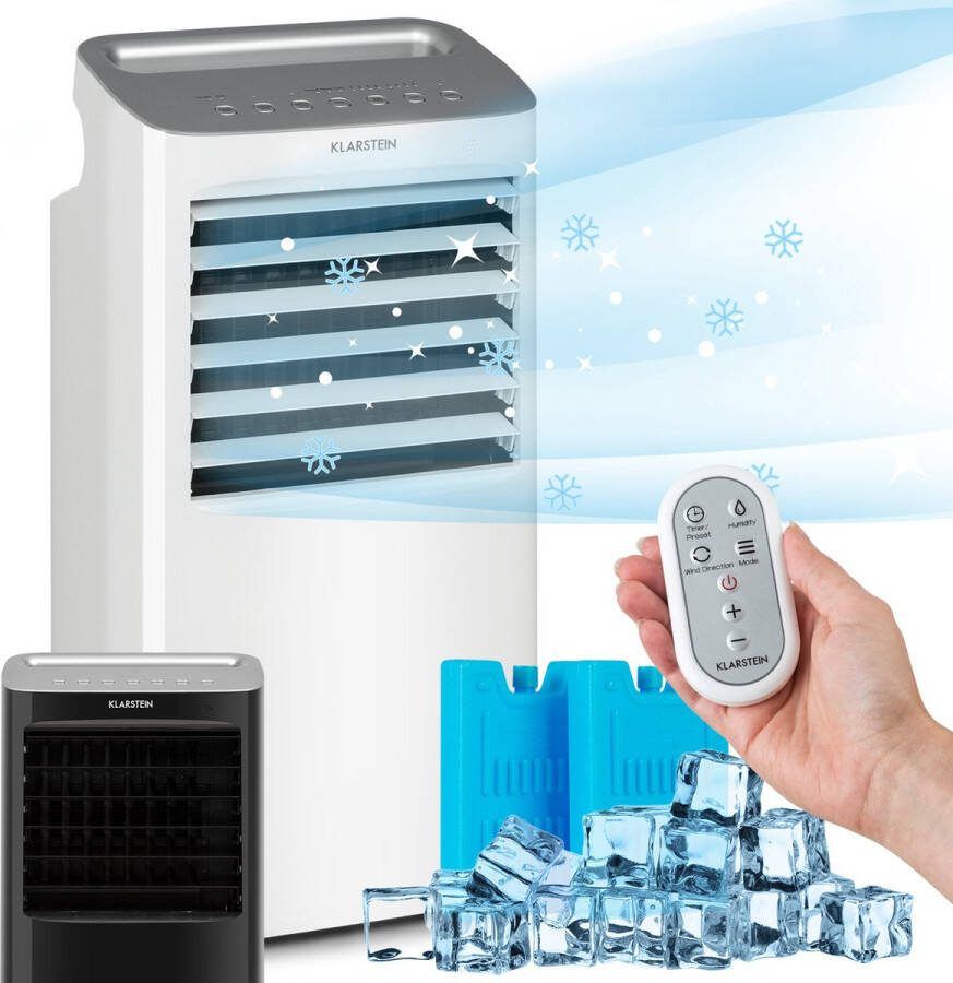 Klarstein Coldplayer Luchtkoeler 4-in-1 68W 384m³ h 4 Windkrachten Wit