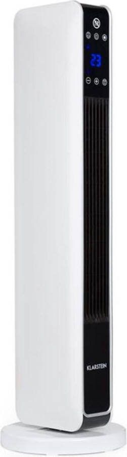 Klarstein Hightower Heat Keramische torenverwarming 2200W Thermostaat 49°C Wit