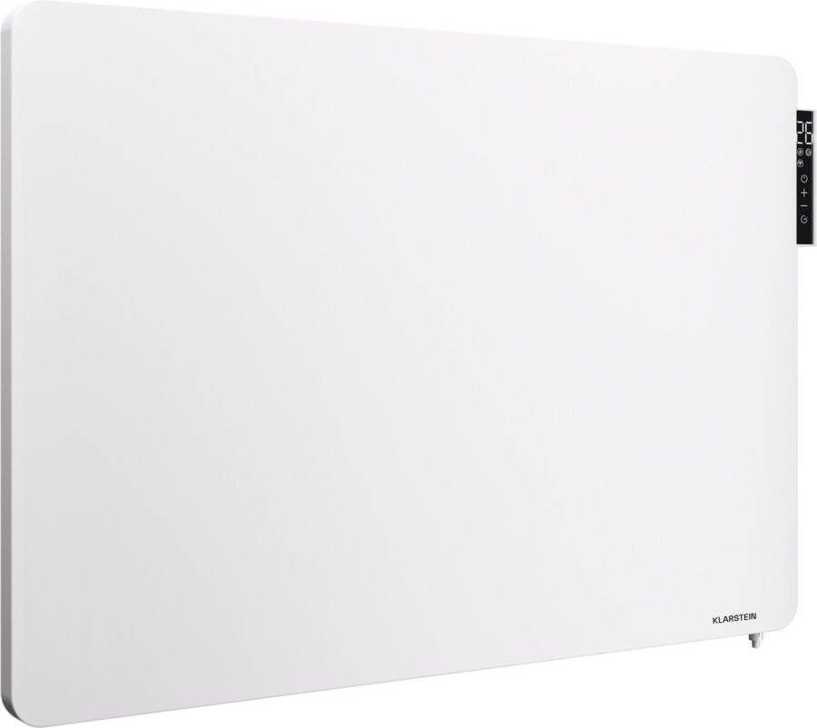 Klarstein Infraroodverwarming met thermostaat 650W Elektrische verwarming Smart Home Infraroodverwarming voor wandmontage Ir met app controle & open raam detectie Efficiënte CO2-vrije vochtige ruimte verwarming Wit