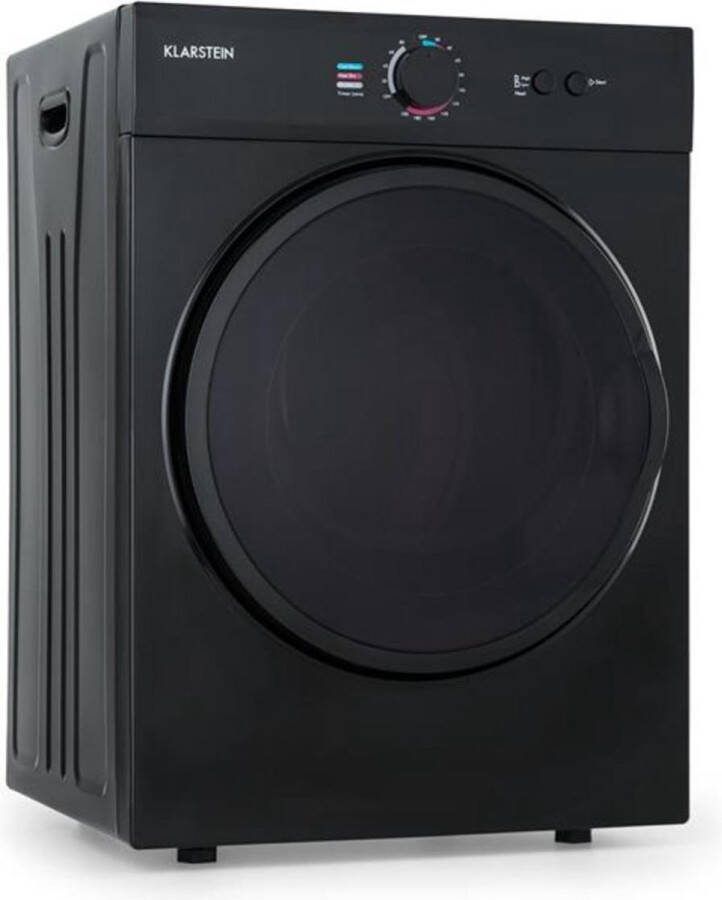 Klarstein Jet Set Wasdroger Luchtafvoer droger 1020W EEK C 3 kg 50cm Zwart