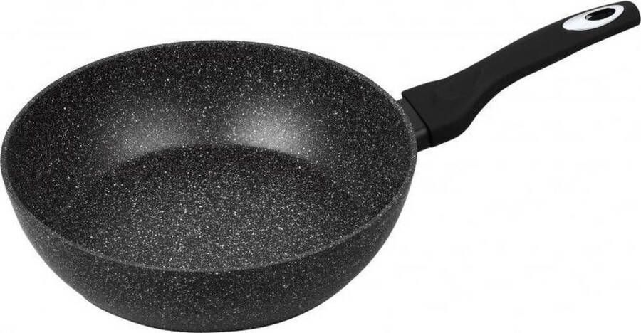 KLAUSBERG Top Choice Wokpan 28 cm Marmer Keramische coating Alle warmtebronnen Zwart