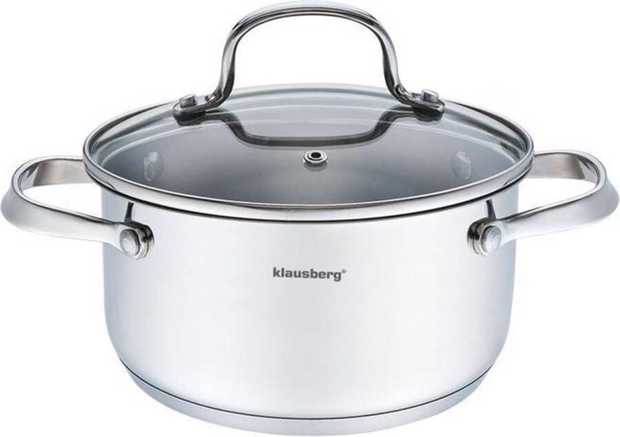 KLAUSBERG 7211 kookpan met deksel prestige II 1.8L Ø16 cm