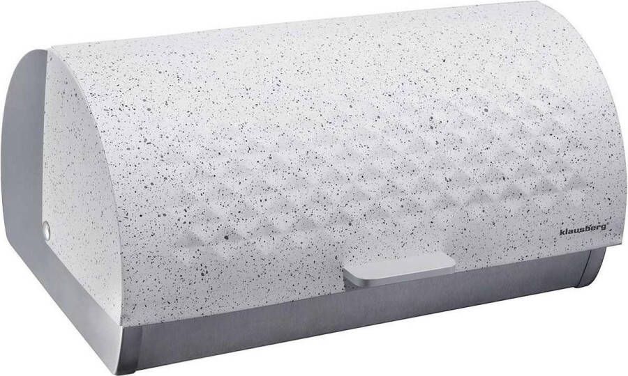 KLAUSBERG 7401 Broodtrommel Wit diamond 38 x 28 x 18.5 cm