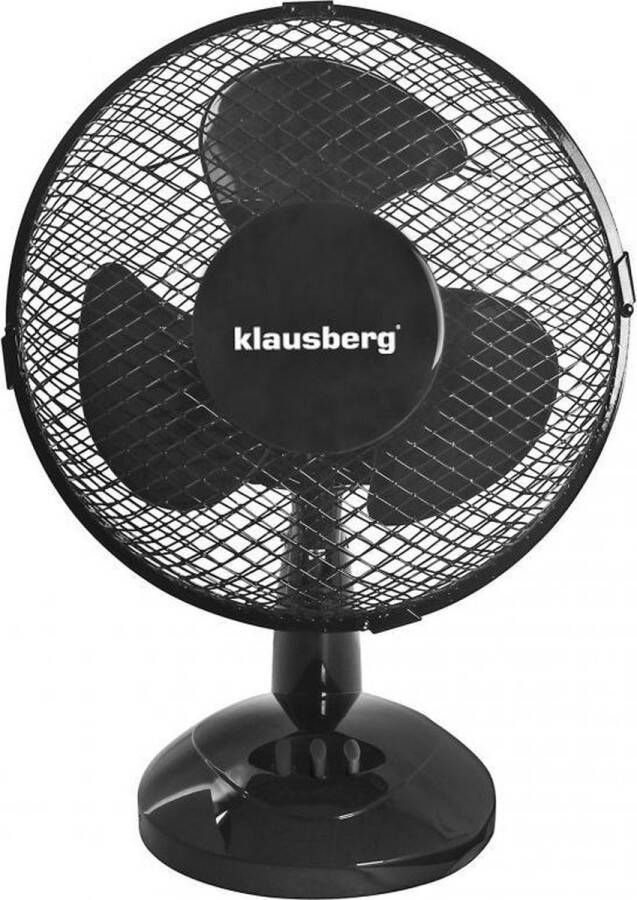 Klausberg 7473 tafelventilator zwart 23 cm 21W