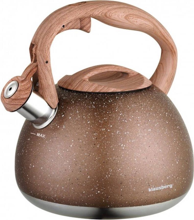 Klausberg 7510 Traditionele fluitketel Brons 2.8 liter