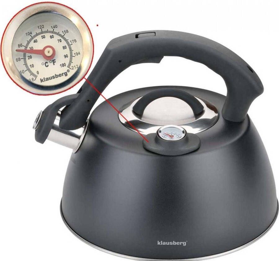KLAUSBERG Top Choice fluitketel 3L rvs alle warmtebronnen