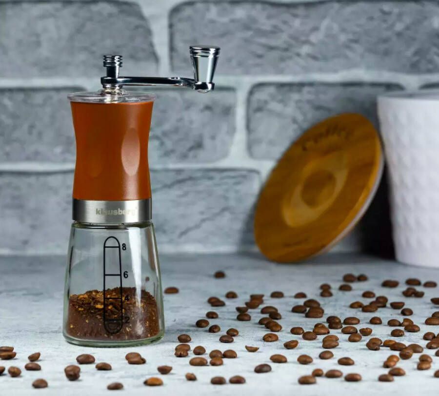 KLAUSBERG Koffiemaler – Koffiemolen – Bonenmaler – Koffie Grinder – Handmatige Koffiemolen – Simpel & Snel