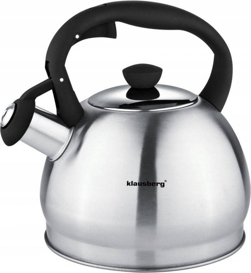 KLAUSBERG Top Choice -Fluitketel 1.8 liter Zwart handvat