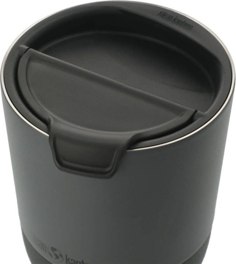 Klean Kanteen Geisoleerde Low Ball drinkbeker met flipdeksel 295ml. Asphalt