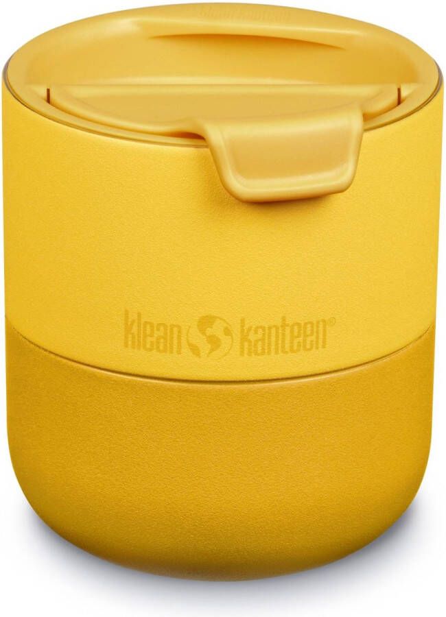 Klean Kanteen Geisoleerde Low Ball drinkbeker met flipdeksel 295ml. Old Gold