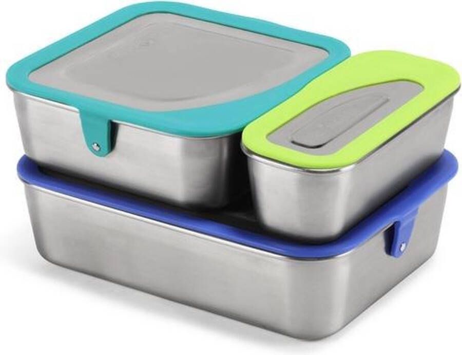 Klean Kanteen RVS Lunchbox Set 3 delige set lunch boxen