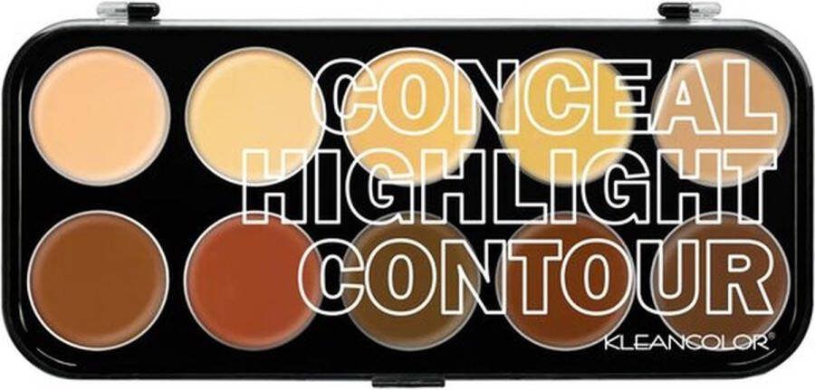 Kleancolor Conceal Highlight & Contour Cream Palette CC2121 Concealer Highlighter Contour 40 g