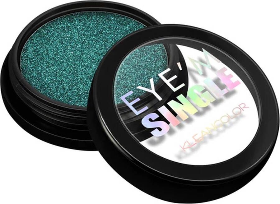 Kleancolor Eye'm Single GLITTER Eyeshadow GNO ES222.06 Turquoise Oogschaduw 1.8 g