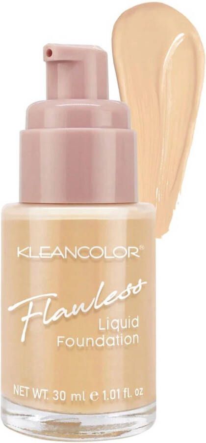 Kleancolor Flawless Liquid Foundation 04 Toast Foundation 30 ml