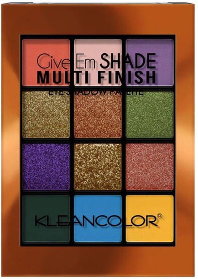 Kleancolor Give Em Shade Multi Finish 04 Pop Eye Shadow Palette Oogschaduw 10 g