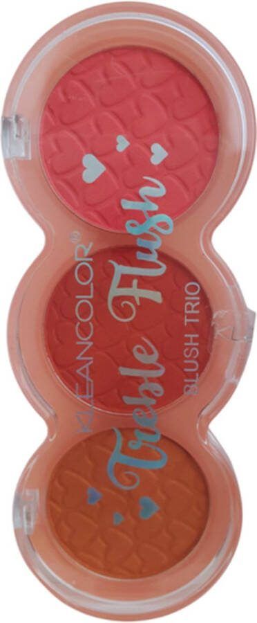 Kleancolor Treble Flush Blush Trio 02 Nice & Spiced Blush 7.5 g