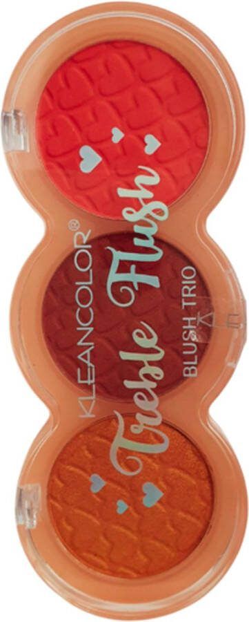 Kleancolor Treble Flush Blush Trio 03 Sunset Illusion Blush 7.5 g