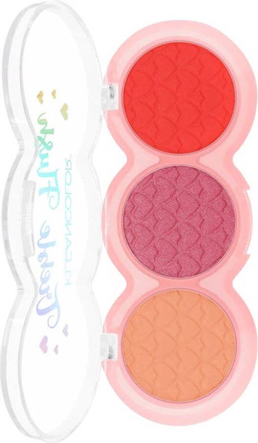 Kleancolor Treble Flush Blush Trio 04 Intense Heat Blush 7.5 g