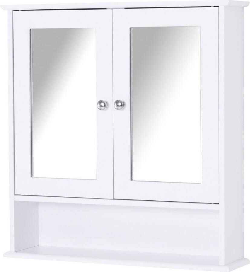 Kleankin Badkamerkast met spiegel wit