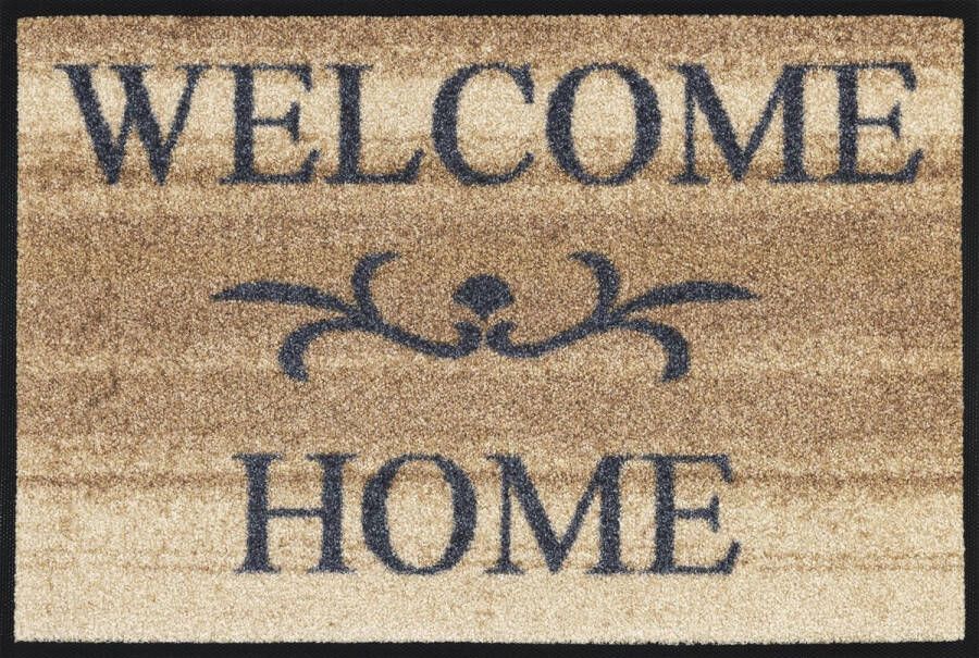 Wash+dry by Kleen-Tex Mat Welcome Home Inloopmat met quote geschikt voor binnen en buiten wasbaar