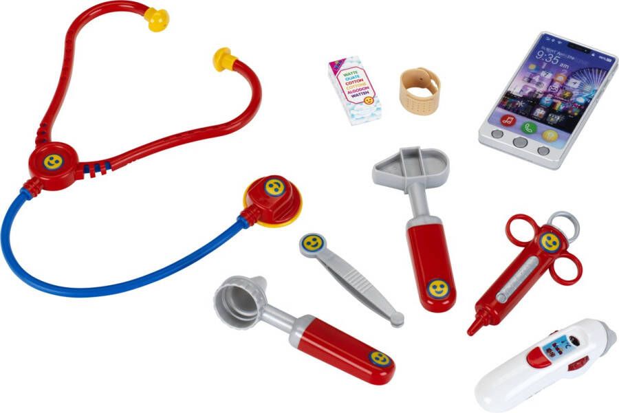 Klein Toys artsenkoffer incl. smartphone en speelgoedinstrumenten rood blauw