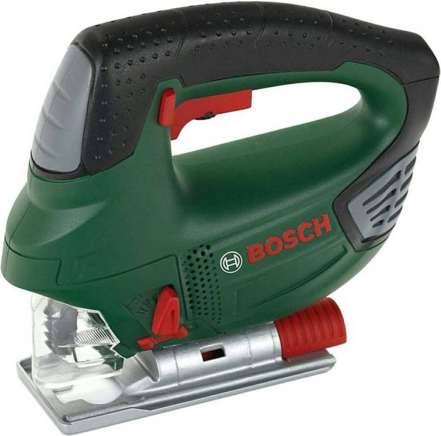 Klein Toys Bosch II decoupeerzaag 17 9x5x16 cm incl. realistische geluids- en lichteffecten nooit een gevaar voor e handjes groen rood zwart