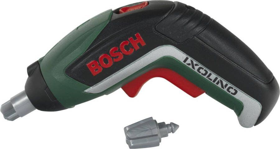 Klein Toys Bosch Ixolino II accu-schroevendraaier 12 5x4x9 cm incl. realistische geluids- en lichteffecten groen rood zwart