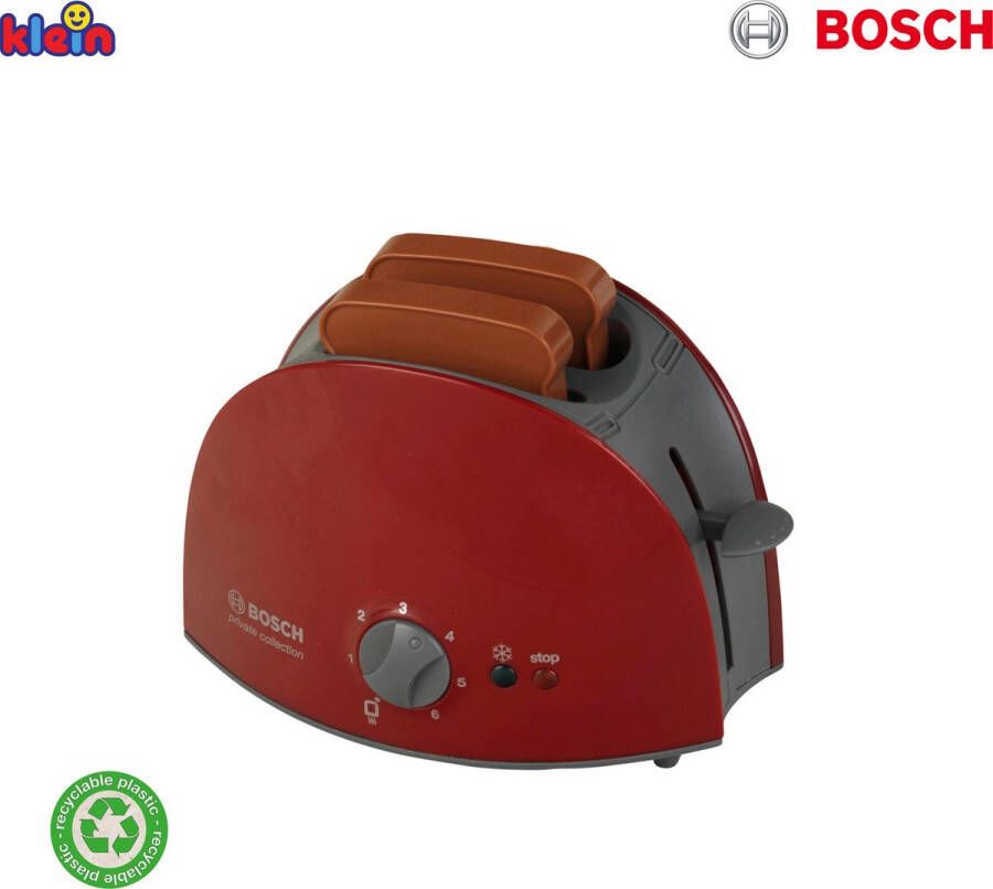 Klein Toys Bosch speelgoedbroodrooster mechanisch rood