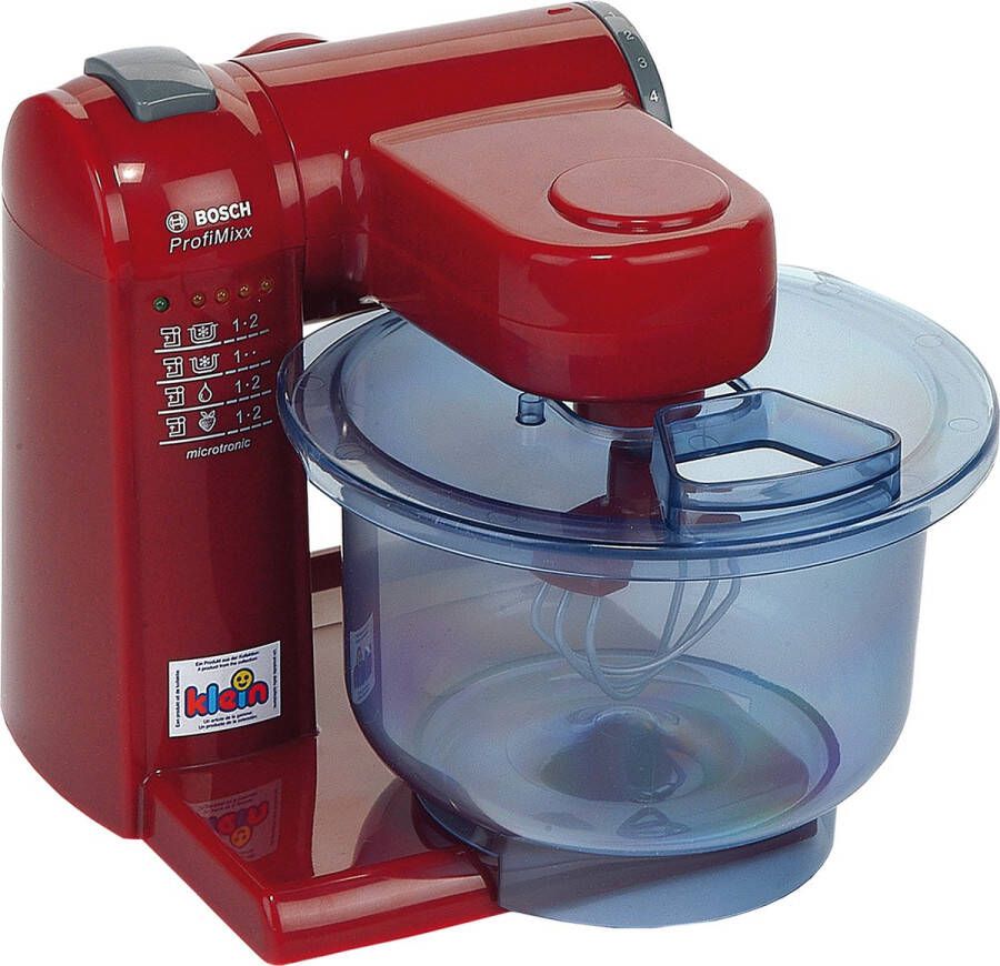 Klein Toys Bosch speelgoedkeukenmachine incl. mixer en roerfunctie rood