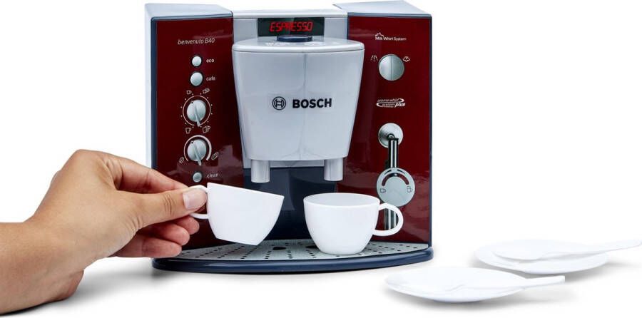Klein Toys Bosch speelgoedkoffiezetapparaat koffiemachine incl. 2 kopjes incl. geluid rood