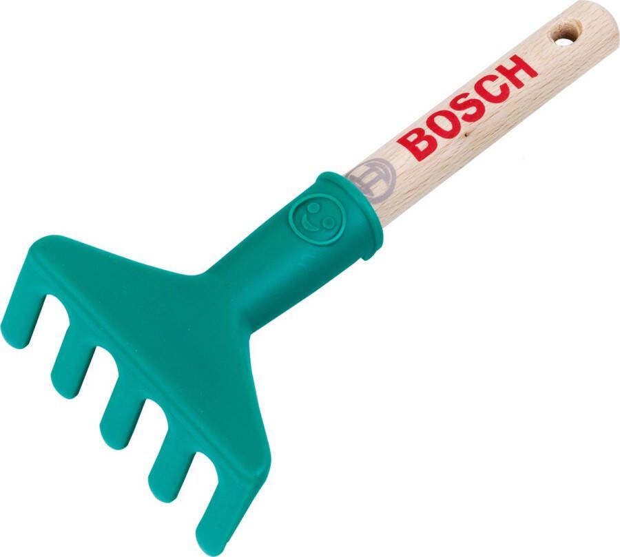 Klein Toys Bosch tuin handhark 17 5x8 5x4 cm incl. houten handvat en ophangoog groen