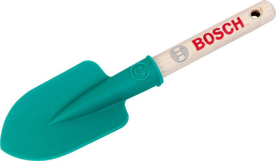 Klein Toys Bosch tuin handschop 22x6x2 5 cm ronde vorm incl. houten handgreep en ophangoog groen